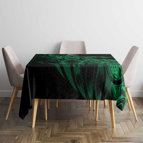 New Zealand Lawn Bowls Tablecloth Green Maori Warrior Tribal Silver Fern - Aussie Hoodie