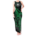 New Zealand Lawn Bowls Custom Tank Maxi Dress Green Maori Warrior Tribal Silver Fern - Aussie Hoodie