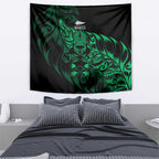 New Zealand Lawn Bowls Tapestry Green Maori Warrior Tribal Silver Fern - Aussie Hoodie