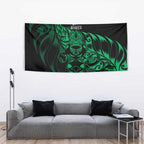New Zealand Lawn Bowls Tapestry Green Maori Warrior Tribal Silver Fern - Aussie Hoodie