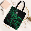 New Zealand Lawn Bowls Tote Bag Green Maori Warrior Tribal Silver Fern - Aussie Hoodie