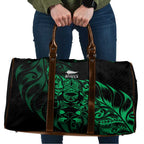 New Zealand Lawn Bowls Travel Bag Green Maori Warrior Tribal Silver Fern - Aussie Hoodie