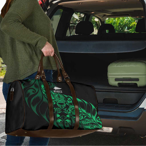 New Zealand Lawn Bowls Travel Bag Green Maori Warrior Tribal Silver Fern - Aussie Hoodie