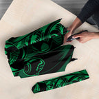New Zealand Lawn Bowls Umbrella Green Maori Warrior Tribal Silver Fern - Aussie Hoodie