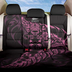 New Zealand Lawn Bowls Back Car Seat Cover Pink Maori Warrior Tribal Silver Fern - Aussie Hoodie