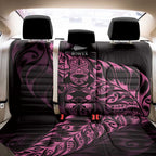 New Zealand Lawn Bowls Back Car Seat Cover Pink Maori Warrior Tribal Silver Fern - Aussie Hoodie
