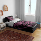 New Zealand Lawn Bowls Bedding Set Pink Maori Warrior Tribal Silver Fern - Aussie Hoodie