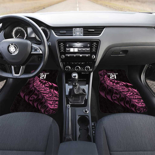 New Zealand Lawn Bowls Custom Car Mats Pink Maori Warrior Tribal Silver Fern - Aussie Hoodie
