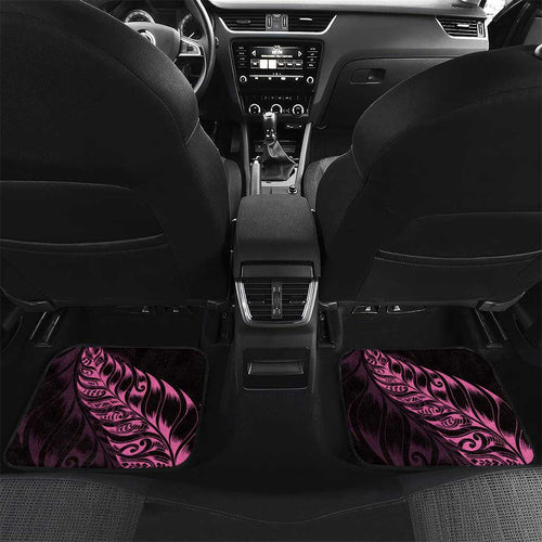 New Zealand Lawn Bowls Custom Car Mats Pink Maori Warrior Tribal Silver Fern - Aussie Hoodie