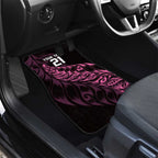New Zealand Lawn Bowls Custom Car Mats Pink Maori Warrior Tribal Silver Fern - Aussie Hoodie