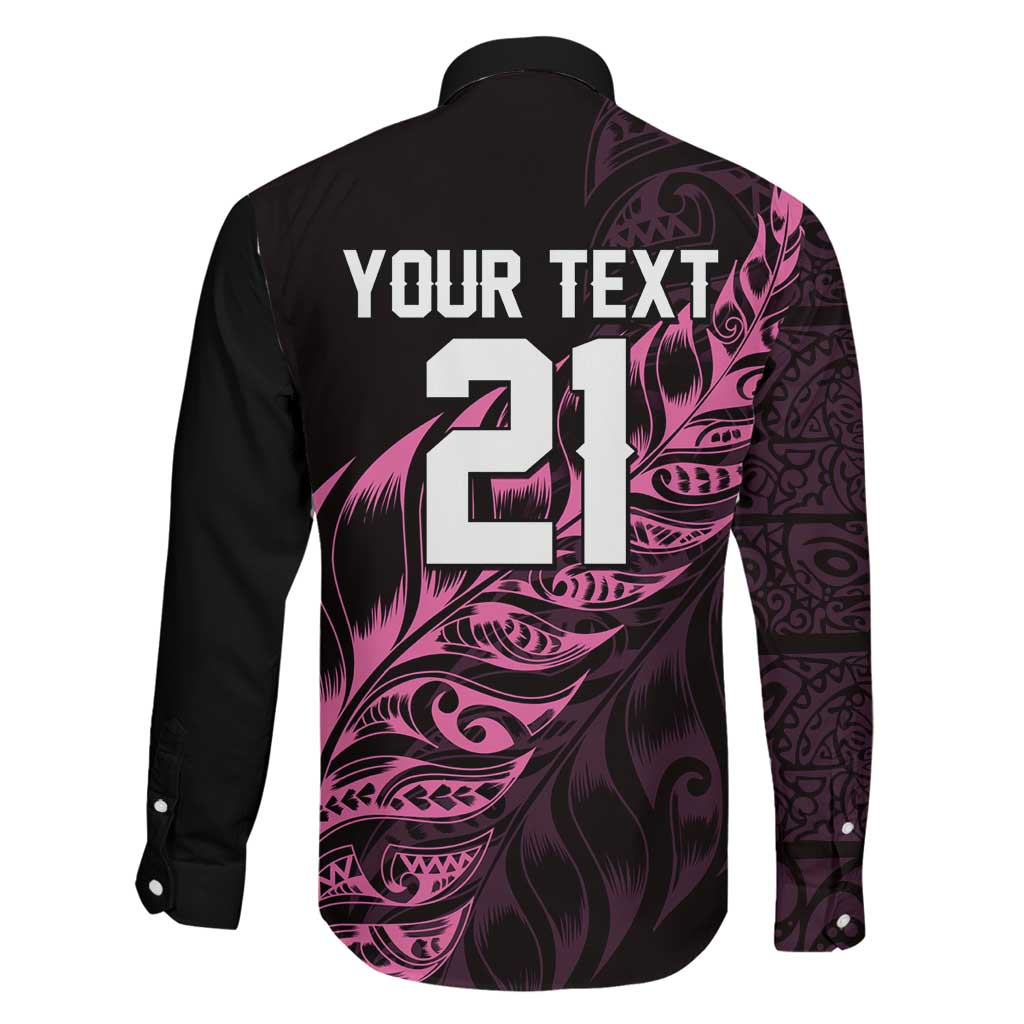 New Zealand Lawn Bowls Custom Family Matching Summer Maxi Dress and Hawaiian Shirt Pink Maori Warrior Tribal Silver Fern - Aussie Hoodie
