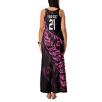 New Zealand Lawn Bowls Custom Family Matching Tank Maxi Dress and Hawaiian Shirt Pink Maori Warrior Tribal Silver Fern - Aussie Hoodie
