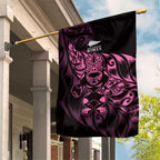 New Zealand Lawn Bowls Garden Flag Pink Maori Warrior Tribal Silver Fern - Aussie Hoodie
