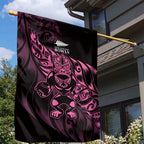 New Zealand Lawn Bowls Garden Flag Pink Maori Warrior Tribal Silver Fern - Aussie Hoodie