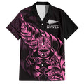 New Zealand Lawn Bowls Custom Hawaiian Shirt Pink Maori Warrior Tribal Silver Fern - Aussie Hoodie