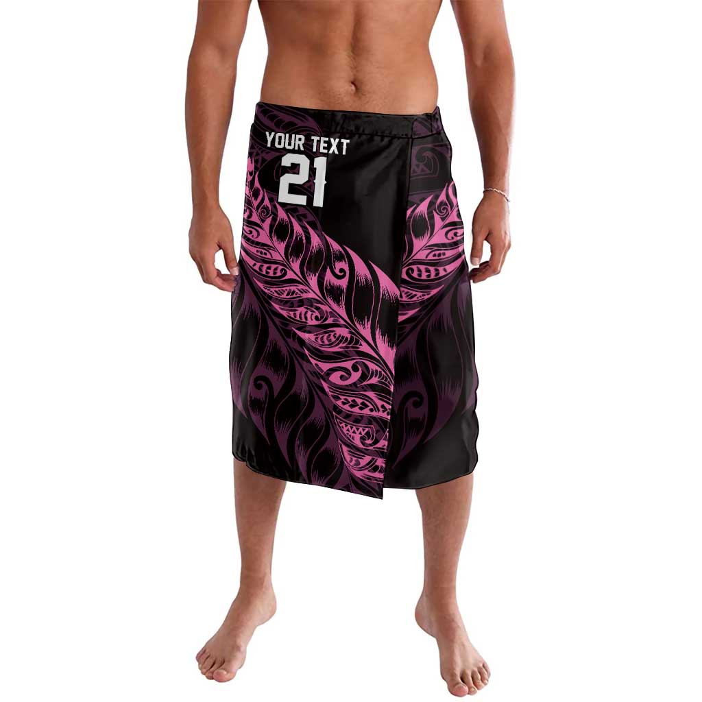 New Zealand Lawn Bowls Custom Lavalava Pink Maori Warrior Tribal Silver Fern - Aussie Hoodie