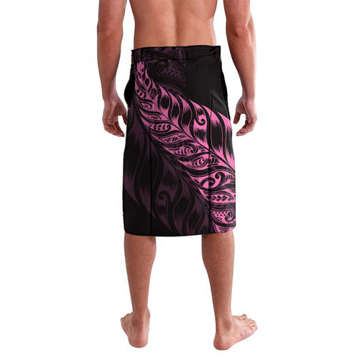 New Zealand Lawn Bowls Custom Lavalava Pink Maori Warrior Tribal Silver Fern - Aussie Hoodie
