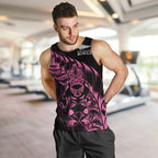 New Zealand Lawn Bowls Custom Men Tank Top Pink Maori Warrior Tribal Silver Fern - Aussie Hoodie