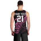 New Zealand Lawn Bowls Custom Men Tank Top Pink Maori Warrior Tribal Silver Fern - Aussie Hoodie