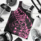 New Zealand Lawn Bowls Custom Men Tank Top Pink Maori Warrior Tribal Silver Fern - Aussie Hoodie