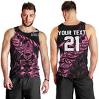 New Zealand Lawn Bowls Custom Men Tank Top Pink Maori Warrior Tribal Silver Fern - Aussie Hoodie