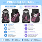 New Zealand Lawn Bowls Custom Pet Hoodie Pink Maori Warrior Tribal Silver Fern