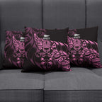 New Zealand Lawn Bowls Pillow Cover Pink Maori Warrior Tribal Silver Fern - Aussie Hoodie