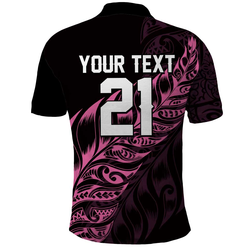 New Zealand Lawn Bowls Custom Polo Shirt Pink Maori Warrior Tribal Silver Fern - Aussie Hoodie