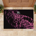 New Zealand Lawn Bowls Rubber Doormat Pink Maori Warrior Tribal Silver Fern - Aussie Hoodie