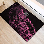 New Zealand Lawn Bowls Rubber Doormat Pink Maori Warrior Tribal Silver Fern - Aussie Hoodie