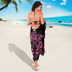 New Zealand Lawn Bowls Sarong Pink Maori Warrior Tribal Silver Fern - Aussie Hoodie
