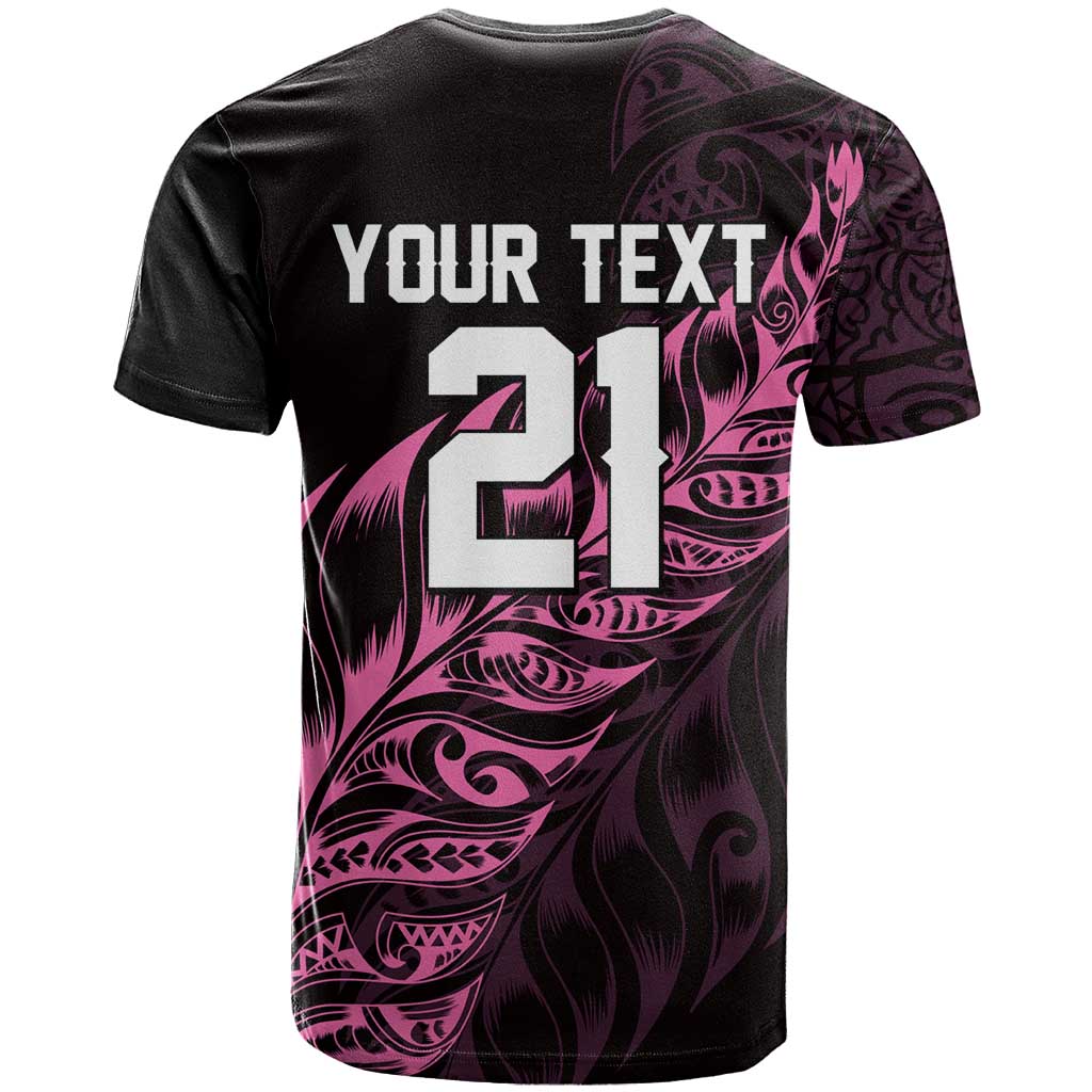 New Zealand Lawn Bowls Custom T Shirt Pink Maori Warrior Tribal Silver Fern - Aussie Hoodie