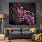 New Zealand Lawn Bowls Tapestry Pink Maori Warrior Tribal Silver Fern - Aussie Hoodie