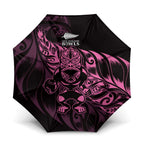 New Zealand Lawn Bowls Umbrella Pink Maori Warrior Tribal Silver Fern - Aussie Hoodie