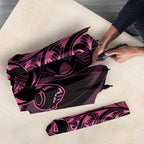 New Zealand Lawn Bowls Umbrella Pink Maori Warrior Tribal Silver Fern - Aussie Hoodie