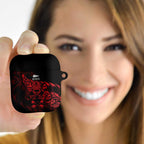 New Zealand Lawn Bowls AirPods Case Red Maori Warrior Tribal Silver Fern - Aussie Hoodie