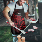 New Zealand Lawn Bowls Apron Red Maori Warrior Tribal Silver Fern - Aussie Hoodie