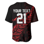 New Zealand Lawn Bowls Custom Baseball Jersey Red Maori Warrior Tribal Silver Fern - Aussie Hoodie