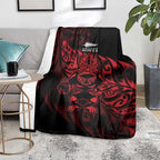New Zealand Lawn Bowls Blanket Red Maori Warrior Tribal Silver Fern - Aussie Hoodie