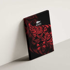 New Zealand Lawn Bowls Canvas Wall Art Red Maori Warrior Tribal Silver Fern - Aussie Hoodie