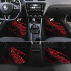 New Zealand Lawn Bowls Custom Car Mats Red Maori Warrior Tribal Silver Fern - Aussie Hoodie