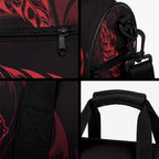 New Zealand Lawn Bowls Duffle Bag Red Maori Warrior Tribal Silver Fern