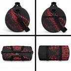 New Zealand Lawn Bowls Duffle Bag Red Maori Warrior Tribal Silver Fern