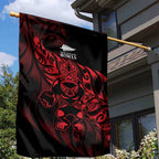 New Zealand Lawn Bowls Garden Flag Red Maori Warrior Tribal Silver Fern - Aussie Hoodie