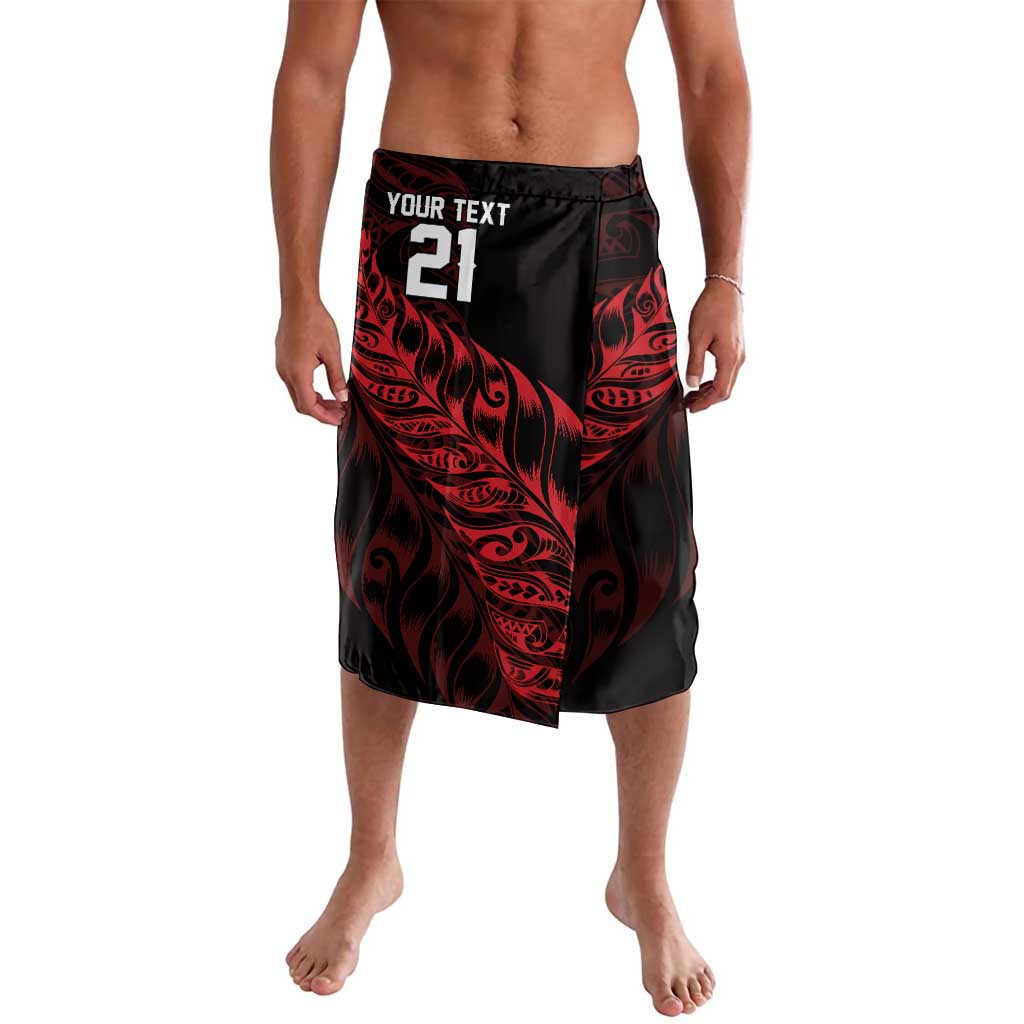 New Zealand Lawn Bowls Custom Lavalava Red Maori Warrior Tribal Silver Fern - Aussie Hoodie
