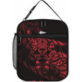 New Zealand Lawn Bowls Lunch Bag Red Maori Warrior Tribal Silver Fern