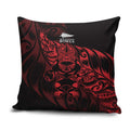 New Zealand Lawn Bowls Pillow Cover Red Maori Warrior Tribal Silver Fern - Aussie Hoodie