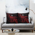 New Zealand Lawn Bowls Pillow Cover Red Maori Warrior Tribal Silver Fern - Aussie Hoodie