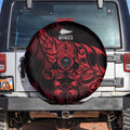 New Zealand Lawn Bowls Spare Tire Cover Red Maori Warrior Tribal Silver Fern - Aussie Hoodie