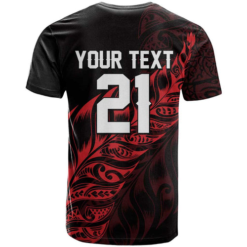 New Zealand Lawn Bowls Custom T Shirt Red Maori Warrior Tribal Silver Fern - Aussie Hoodie